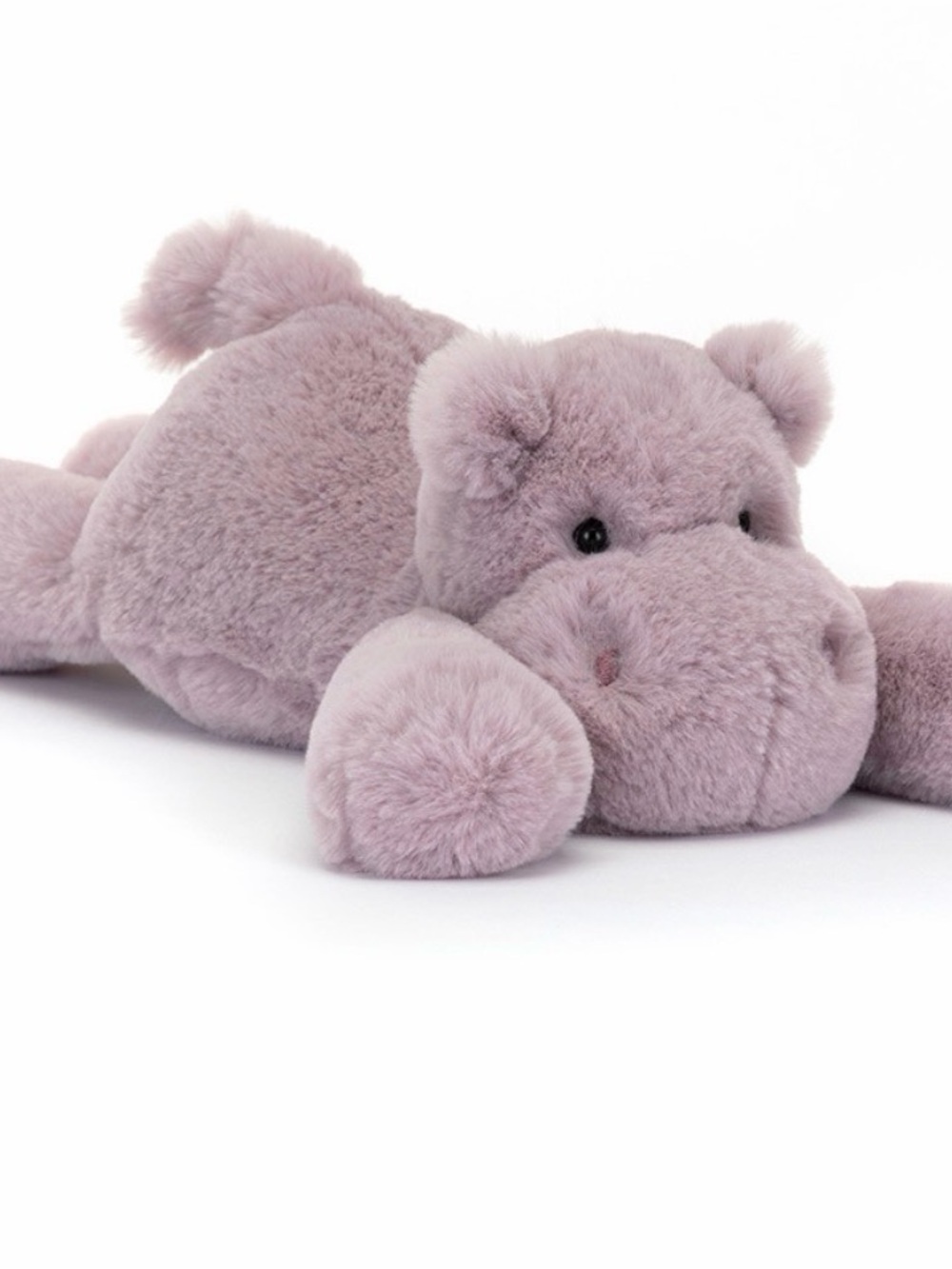 Jellycat Bashful Hippo Plush – Retired Lilac Purple – Medium 12”